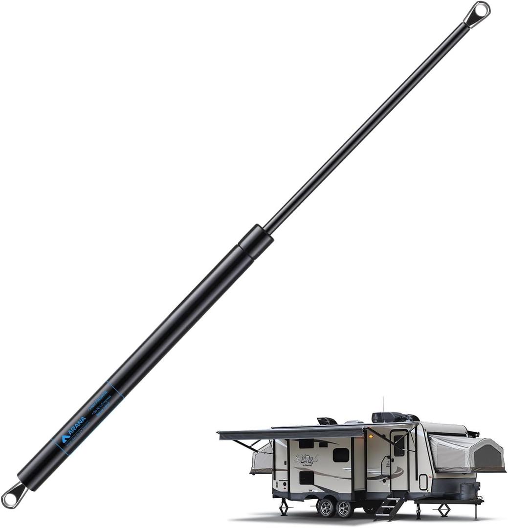 ARANA 26 inch Gas Shocks Struts, 124Lb 280343 654150 Gas Spring Lift Supports for Tonneau Cover Camper Domestic Trailer Awning RV Bed, 1Pcs