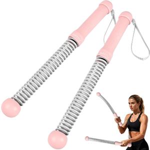 Ropeless Battle Ropes Weighted 2 Pack Portable Cordless Battle Ropes for HIIT & Cardio Full-Body Workout Tool with Non-Slip Spiral Handles, Travel-Friendly Home Gym Equipment for Women & Men