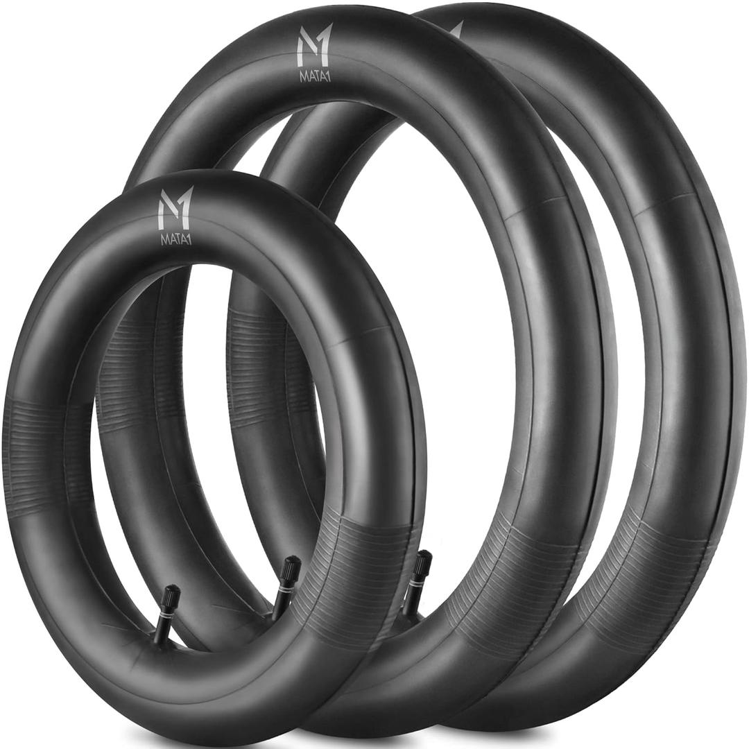 Inner Tube Tire Replacements Two 16'' x 1.75/2.125 & One 12.5'' x 1.75/2.25 for Jogging Stroller, Compatible w/All Brands: BoB Revolution Flex/Pro/SE/SU, Graco, Go Jogging & More, by Mata1-USA