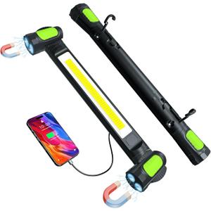 Work Light for Mechanic,3200LM LED Work Lights,5400mAh Rechargeable Magnetic Light bar,Portable Automotive Tools Cordless Underhood Light with Hooks for Car Garage Workshop Emergency,Present for Him (Black)