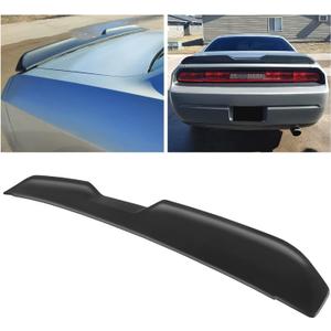 ECOTRIC Rear Trunk Spoiler Wing Compatible with 2008-2017 Dodge Challenger Coupe SRT SXT GT Demon Style