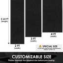 4 x 6 Front Door Mat Indoor Outdoor Entrance, Commercial Floor Mat Heavy Duty Dirt Trapper Entryway Doormat, Custom Size Non Slip Rubber Backing Welcome mat, Door Mat for High Traffic Area