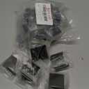 Jetland Cabinets Drawers Edge Pulls - 24-Pack, 1-1/4" Overall Length, Black, Concealed Tab Pulls for Kitchen Garage Cabinet Drawers, PW5018B31L