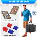 Portable Cornhole Board Set with Bean Bags,Choose 3 * 2 ft or 2 * 1 ft Cornhole Boards for Adults Kids Cornhole Games for Indoor and Outdoor Party Camping Equipment