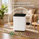 AIRPLUS 70 Pints Dehumidifiers for Home, 5500 Sq. Ft Dehumidifier for Basement with Drain Hose, Continuous Drainage, Intelligent Humidistat, Dehumidifier for bathroom, bedroom, Large Room, 2007