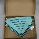 Sotfamily Plastic Shower Caddy Corner (For 90° Only), 4 Pack Adhesive Corner Shower Shelves for Bathroom Organizers and Storage, Turquoise