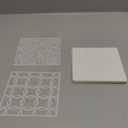 42PCS Cookie Stencils Reusable Cookie Cake Stencils Royal Icing, Plastic Baking Stencil for Cake Decorating Buttercream Dessert Coffee DIY Drawing Birthday Party (Random Style 5.5In)