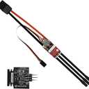 SEQURE 70A Brushless ESC 2-6S Lipo, RC Motor Electric Speed Controller 128KHz, ESC with 5V 4A BEC for RC Crawler Car, Climbing Car, Ship Model - ESCape32 with WiFi-Link Parameter Configuration Tool