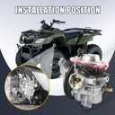 Carburetor Replacement For Suzuki Eiger 400 LTF400 LTF400F 2X4 4X4 2002-2007, Include Oil Filter Air Filter