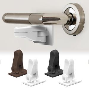 Moonybaby 4 Pack Child Proof Door Lever Lock, Also for Cabinet or Window and Faucet Lever Handle Lock, Minimalist Design, No Drilling Needed, Child Safety Door Handle Locks