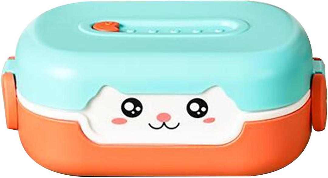 Bento Lunch Box for Kids - Food & Snack Container for Kids & Adults - Dishwasher & Microwave Safe | BPA & PVC Free | Leakproof | loncheras para nios (MIXCOLOR-A)