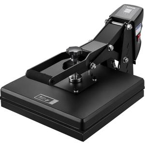 VEVOR Heat Press 15 x 15 - Heat Press Machine for T-Shirts, Fast Heating, High Pressure for Digital Industrial-Quality Sublimation Printer for Heat Transfer Vinyl, 15" x 15", Black