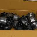 Monarch Rain Chains Aluminum Large Lotus Rain Chain, 8.5 ft Pewter Powder Coated Aluminum Decorative Rain Catcher Chain for Gutters, Pewter Aluminum Rain Gutter Replacement Downspout