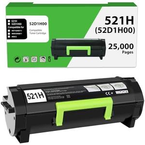 2 Pcs 21H 52D1H00 Toner Cartridge Compatible for Lexmark MS810 Toner 521H 52D1H00 for MS810n MS810dn MS810de MS811 MS811n MS811dn MS811dtn MS812 MS812dn MS812de MS710 MS710n MS711 MS711dn Printer