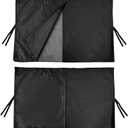 2 PCS Car Window Shades, Blackout/See-Through Sun Shades Rear Window Covers with Adjustable Curtains, Magnetic Double Layer Sunshades Car Privacy Curtain for Passengers