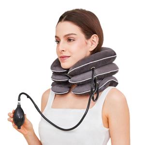 Neck Stretcher for Pain Relief, Adjustable Inflatable Cervical Traction Device, Neck Brace for Home Use, Supports Neck Decompression & Spine AlignmentGifts for Women (Sky Grey)