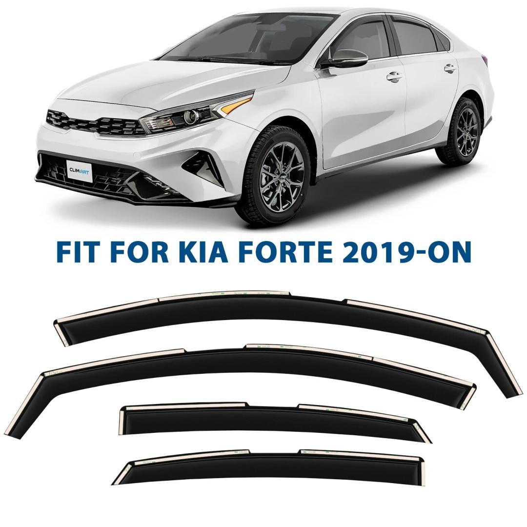 Rain Guards Vent Visors Shade for 2019-2025 Kia Forte SHATTERPROOF