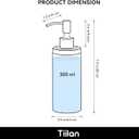 Countertop Hand Soap Dispenser, Refillable Stainless Steel Soap Pump Bottle for Bathroom & Kitchen, Free Standing - 300ml, Bronze