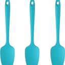U-Taste Silicone Spoon Spatula Set, 600F High Heat Resistant Food Grade Flexible Rubber Scraper, Cooking Mixing Baking Kitchen Utensils Set of 3 (Marrs Green)
