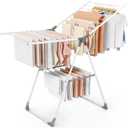Sakugi Clothes Drying Rack, 55.5" Adjustable Wings, Foldable Design, Large