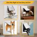 Large Dog Door, Magnetic Door for Pets up to 100 lb, 16.9" 13.9" Doggie Door, Suitable for Interior & Exterior Doors