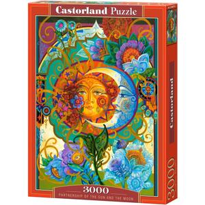 CASTORLAND 3000 Piece Jigsaw Puzzles, Partnership of The Sun and The Moon, Art. Puzzle, Adult Puzzle, Castorland C-300679-2
