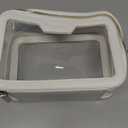 ROWNYEON Clear Makeup Case Toiletry Bag Multipurpose Travel Makeup Train Case Portable Cosmetic Organizer Transparent Storage Bag (White1)