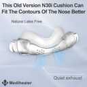 2 Packs Replacement Cushion for Airfit N30i(M), 2 Packs Old Version Curved Nasal Cradle Cushion Compatible with N30i, Soft & Comfortable Great-Value Supplies by Medihealer, M