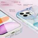 luolnh Gold Glitter Sparkle Case Compatible with iPhone 12 and iPhone 12 Pro 6.1 Inch Marble Design Shockproof Soft Silicone TPU Bumper Cover Skin Phone Case iPhone 12/12 Pro Cases(Aqua Green)