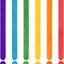 1200 Pcs Colored Popsicle Sticks, 4.5 Inch Colored Wooden Craft Sticks for DIY Craft Creative and Classroom Art Supplies, Ice Cream Sticks, Multi-Color Rainbow Craft Sticks for Home Art Projects