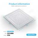 Art3d Drop Ceiling Tiles, Glue up Ceiling Tiles, 2'x2' Plastic Sheet in White (24-Pack, 96 Sq.ft), 24"x24"