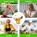 Electric Jar Opener, Higher Torque Automatic Jar Openers with One-Touch, Easy Opening, Adjustable for Most Size Lids, Kitchen Gadget for Home Use, For Arthritic Hands, Weak Hands and Seniors and Chef