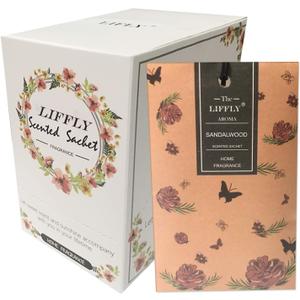 14 Packs Sandalwood Scented Sachets for Drawers and Closets