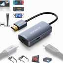 HDMI to USB C Adapter 4K@60Hz - HDMI Source to USB-C Display, Aluminum Housing for PS5, Xbox, Switch, Laptop, Fire TV Stick to AR Glasses XREAL, Rokid, RayNeo, Viture, Portable Monitor, Projector
