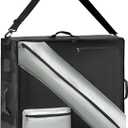 Storage Bag of Dog Playpen, Portable Dog Fence Bag for RV Travel, Compatible with Most 40" H, 8-Panel and 9-Stake Pet Fence Shoulder Bag, Patent Pending (Black)