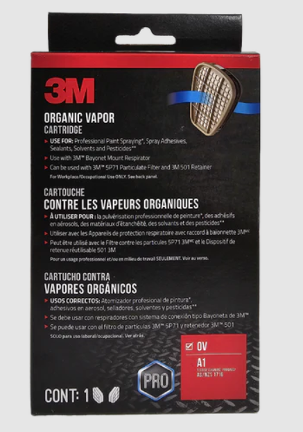 Organic Vapor Cartridge, for Professional Paint Spraying