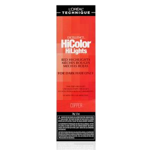 L'Oral Technique HiColor Blonde HiLights Permanent Hair Color For Dark Hair - Intense Blonde Highlights, No Pre-Lightening Required, No-Drip Crme and Color Resists Fading (Copper) 1.2 Oz