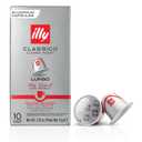 Illy Espresso Compatible Capsules - Single-Serve Coffee Capsules & Pods - Classico Lungo Roast - Notes Of Caramel, Orange Blossom & Jasmine Coffee Pods - For Nespresso Coffee Machines 10 Count, 2 Pack