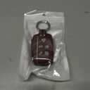 Leather Key Fob Cover Compatible with Range Rover Evouge Discovery Sport Velar LR2 LR4 Jaguar XF XE XJ XJL (Brown)
