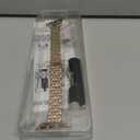 MioHHR Slim Metal Band Compatible with Apple Watch Band 42mm(Series 11 10) 41mm(Series 9 8 7) 40mm(Series 6 5 4 SE3/2/1) 38mm(Series 3 2 1),Stainless Steel iWatch Bands for Women,Rose Gold