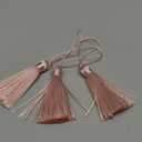 BEL AVENIR 45 pcs Mini Bookmark Tassels 3.75inch/9.5cm Silky Handmade Key Tassel with 2.15inch Cord Loop, DIY Craft Accessory,Tags (Light Pink, 45 pcs)…
