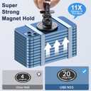 UIBI Magsafe Car Mount, Magnetic Car Phone Holder 20 Strong Magnets with Clip 360 Rotation Air Vent Cell Phone Mount Fit for Magsafe iPhone 16 15 14 13 12 Pro Max Mini MagSafe Case