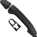 APPERFiT Door Handle w/Gasket Set - Rear Exterior LH/RH (Textured Black) Compatible with 2014-2020 Chevy Chevrolet Silverado Suburban Tahoe, GMC Sierra Yukon 22923605 22923599