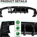 Rear Bumper Diffuser for 2016-2024 Chevy Camaro Except ZL1 Model