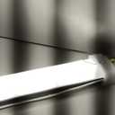 HOLDWILL 1 Pack LED Shop Light 4FT 48W Linkable Utility Integrated Ceiling Lighting Fixture, 3 Colors Selectable Hanging&Ceiling Mount with Pull Chain LED Workbench Light for Workshop,Garage