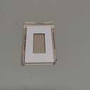 Lutron Claro Light Switch Cover Plate, 1 Gang Wallplate, for Decorator Light Switches, Rocker Light Switch Cover, Outlet Cover, Screwless Switch Plate Cover, Gloss, CW-1-WH, White