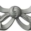 Ekena Millwork 13"W x 3"H x 3/4"P Versailles Medium Ribbon with Bow Center Onlay
