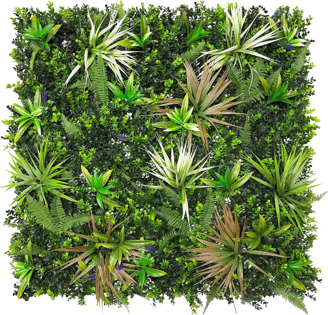 20"x20" (12 Pieces) Artificial Greenery Boxwood Hedge Panels