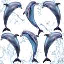 Leyndo 6 Pcs 23.6 Inch Summer Inflatable Dolphin Pool Balloons Large Inflatable Dolphin Pool Birthday Party Decorations Animal Float Ornament for Birthday Party Favors Supplies Gift