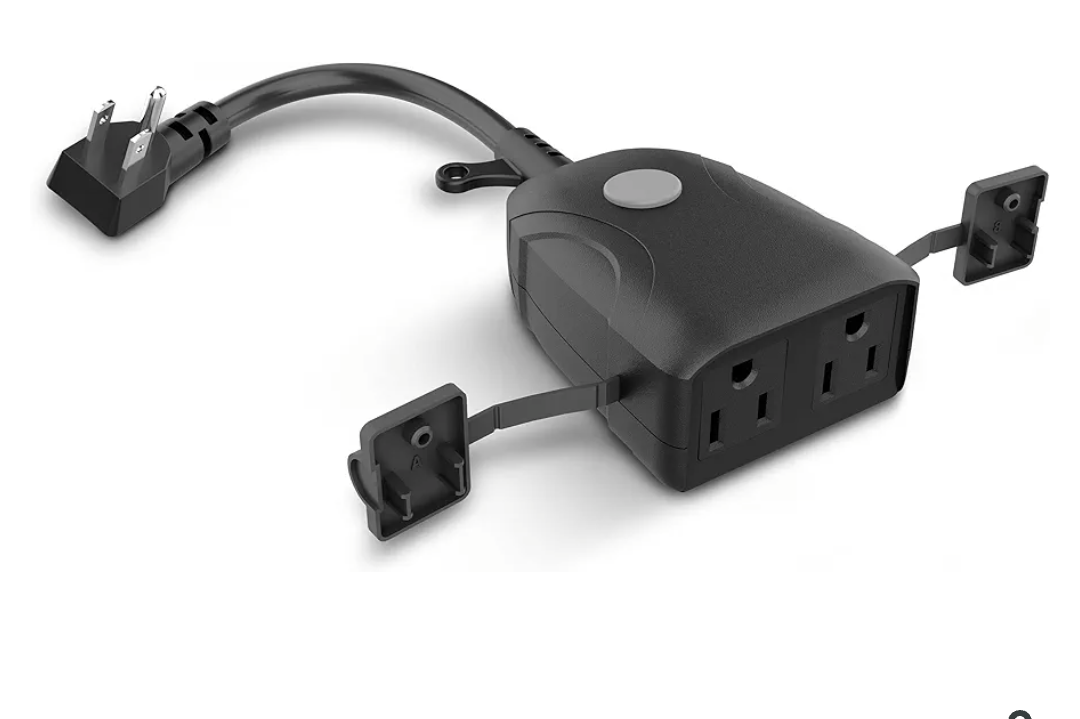 Pack of 3 Feit Electric 120V 15A Smart Wifi Enabled Dual Outlet Wall Plug